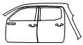 2023 Toyota Tacoma Double Cab TRD Pro Rear Fender and Door Kit - PPF