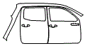2020 Toyota Tacoma  TRD Pro Rear Fender and Door Kit - PPF