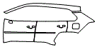 2021 Toyota RAV4 XLE Premium Door and Rear Fender Kit - PPF