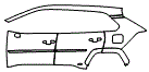 2024 Toyota RAV4 Hybrid Limited Door and Rear Fender Kit