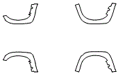 2008 Toyota Tundra Regular Cab SR Fender Flare Kit - PPF