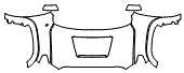 2021 Toyota Tundra  TRD Pro Full Hood, Fender and Mirror Kit - PPF