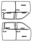 2024 Toyota Tundra CrewMax Limited Door Kit - PPF