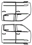 2025 Toyota Tundra CrewMax 1794 Edition Door Kit - PPF