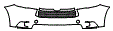 2016 Toyota Highlander Limited Grille and Bumper Kit - PPF