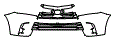 2017 Toyota Highlander Grille and Bumper Kit - PPF