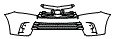 2019 Toyota Highlander Grille and Bumper Kit - PPF