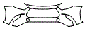 2024 Toyota Highlander Hybrid LE Nightshade Bumper Kit - PPF