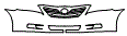 2009 Toyota Camry Grille and Bumper Kit - PPF