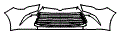 2017 Toyota Camry LE Grille and Bumper Kit - PPF