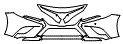 2020 Toyota Camry Bumper and Grille Kit - PPF