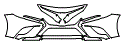 2020 Toyota Camry Hybrid Bumper and Grille Kit - PPF
