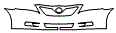 2008 Toyota Camry XLE Grille and Bumper Kit - PPF