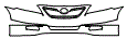 2008 Toyota Camry SE Grille and Bumper Kit - PPF