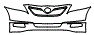 2009 Toyota Camry Grille and Bumper Kit - PPF