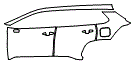 2025 Toyota Corolla Cross Hybrid SE Door and Rear Fender Kit