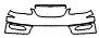2006 Toyota Corolla XRS Grille and Bumper Kit - PPF