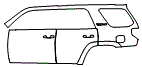 2019 Toyota 4Runner Rear Fender and Door Kit - PPF