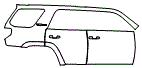 2021 Toyota 4Runner Rear Fender and Door Kit - PPF