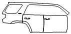 2023 Toyota 4Runner Rear Fender and Door Kit - PPF