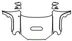 2021 Toyota 4Runner Full Hood, Fender and Mirror Kit - PPF