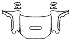 2024 Toyota 4Runner Full Hood, Fender and Mirror Kit - PPF