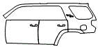 2024 Toyota 4Runner TRD Off-Road Rear Fender and Door Kit - PPF
