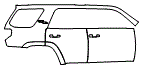 2020 Toyota 4Runner Rear Fender and Door Kit - PPF