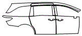 2025 Honda Odyssey Rear Fender and Door Kit - PPF