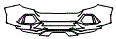 2020 Honda Civic Hatchback Sport Touring Rear Bumper Kit - PPF