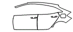 2019 Honda Civic  EX Rear Fender and Door Kit - PPF