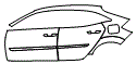 2021 Honda Civic  Type R Rear Fender and Door Kit - PPF
