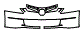 2004 Honda Accord LX Sedan Grille and Bumper Kit - PPF