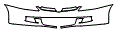 2007 Honda Accord EX Grille and Bumper Kit - PPF