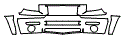 2008 Honda Ridgeline RTL Fender, Bumper and Upper Bumper Kit - PPF