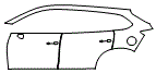 2016 Mazda CX-9 Touring Rear Fender and Door Kit - PPF