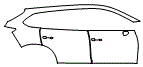 2016 Mazda CX-9 Touring Door and Rear Fender Kit - PPF
