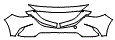 2023 Mazda CX-9 (US) Bumper Kit - PPF