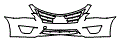 2014 Nissan Altima Sedan 2.5 Grille and Bumper Kit - PPF
