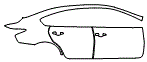 2013 Nissan Altima  2.5 S Door and Rear Fender Kit - PPF