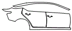 2025 Nissan Altima SR Rear Fender and Door Kit