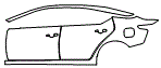 2020 Nissan Altima Rear Fender and Door Kit - PPF