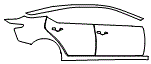 2020 Nissan Altima Rear Fender and Door Kit - PPF