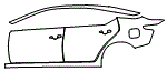 2020 Nissan Altima Rear Fender and Door Kit - PPF