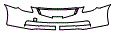 2009 Nissan Altima S Coupe Grille and Bumper Kit - PPF