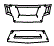2011 Nissan Xterra S Grille and Middle Bumper Kit - PPF