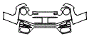 2020 Nissan GTR Nismo Rear Bumper Kit - PPF