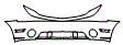 2012 Ford Mustang Roush Lower Bumper and Upper Bumper Kit - PPF