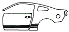 2014 Ford Mustang Door and Rear Fender Kit - PPF