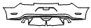 2017 Ford Mustang  V6 Rear Bumper Kit - PPF